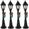 4.75" Christmas Village Lighted Street Lamps, 4ct.